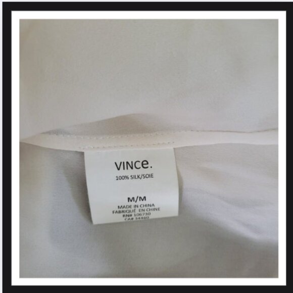 Silk Satin Band-Collar Blouse - Picture 4 of 4